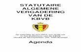 STATUTAIRE ALGEMENE VERGADERING VAN DE KBVBstatic.belgianfootball.be/project/publiek/vssl/html/nl/...AGENDA STATUTAIRE ALGEMENE VERGADERING VAN DE KBVB VAN 22.06.2013 7 25/03/2013