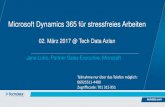 Microsoft Dynamics 365 für stressfreies Arbeiten Dynamics 365 fuer stressfreies...Reinventing Productivity & Business Process More Personal Computing Aligning our priorities ... Automation
