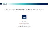 NVWAL: Exploiting NVRAM in Write-Ahead Logging · Outline Motivation •Write Amplification Problem in SQLite NVWAL: Write-Ahead-Logging on NVRAM [ASPLOS’16] •Byte-granularity