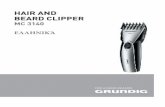 HAIR AND BEARD CLIPPER MC 3140 ΕΛΛΗΝΙΚΆ€¦ · της μηχανής κουρέματος μαλλιών και γενιών mc 3140. Διαβάστε προσεκτικά