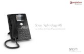 Snom Technology AG · First in VoIP. PA1 - Public Announcement System PA1 –Public announcement system Le PA1 permet de diffuser des annonces au public en effectuant un simple appel