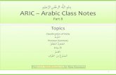 م۬يۮ $۬ر Sلا ن۬م۪ $ۮرل Sا ه Xل۬لا ۬م ¶ۮ۬ب ARIC Arabic Class ... · 2014-08-29 · ARIC Arabic Class Notes – Part 8 (ver. 5) Revision History 2 Date Ver