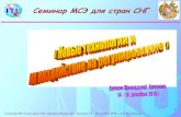 Семинар МСЭ для стран СНГ - ITU · 2011-01-14 · Семинар МСЭ для стран СНГ, Ереван (Цахкадзор), Армения 14 –16 декабря