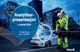 Analytiker- presentasjon - Microsoft...presentasjon Finn Bjørn Ruyter Oslo, 3. mai 2016 1. kvartal 2016 Agenda 2 1 Resultat 1. kvartal 2016 2 Tema: Energi- og infrastrukturselskapet
