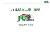 JT北関東工場 - ひとのときを、想う。JT...2013/07/05  · 2013.4.1現在 ・従業員数 関連会社含め、約700名 日勤 日勤/FQA：3交替 日勤 日勤 3交替