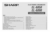 ELECTRONIC ORGANIZER EL-6850 EL-6890old-organizers.com/Manuals/Sharp/Sharp_EL6850_EL6890_Ita.pdf · 2. Premere o per impostare l’intervallo (15 – 60 secondi). 3. Premere ENTER.