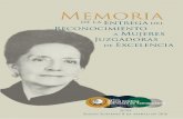 SUPREMA CORTE DE JUSTICIA DE LA NACIÓN...“Medalla María Cristina Salmorán de Tamayo 2016 al mérito judicial femenino, SCJN sesión solemne 8 de marzo de 2016” 1. Jueces –