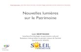 Nouvelles lumières sur le Patrimoinee2phy.in2p3.fr/2004/actes/Bertrand.pdf · Columns 50 100 150 200 Intensity Rows 0 200 400 600 800 1000 1200 1400 1600 1800 2000 0 200 400 600