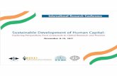 Sustainable De velopment of Human C apital · and capacity building for making HRD a vital part of a comprehensive management strategy. This objective has assumed tremendous importance