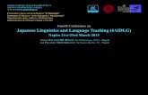 Fourth Conference on Japanese Linguistics and … 2013.pdfFourth Conference on Japanese Linguistics and Language Teaching (4AIDLG) ASSOCIAZIONE ITALIANA DIDATTICA LINGUA GIAPPONESE