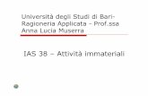 Università degli Studi di Bari- Ragioneria Applicata - Prof.ssa Anna Lucia … · 2019-05-16 · Prof.ssa Anna Lucia Muserra . Sommario Università degli Studi di Bari- Ragioneria