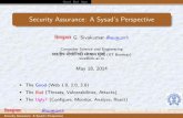 Security Assurance: A Sysad's Perspectivesiva/talks/secAss.pdf · Good Bad Ugly Security Assurance: A Sysad’s Perspective िशवकुमारG.Sivakumarசிவகுமார்