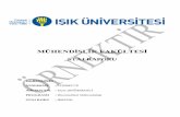 MÜHENDİSLİK FAKÜLTESİ - isikun.edu.tr report turkish.pdf · 1 İçindekiler İçindekiler 1 1. Staj Programı ve Onay Sayfaları 2-12 2. Staj Değerlendirme Raporu 12 2.1. Önsöz