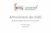 Administration des SGBD - Freedamien.ploix.free.fr/SGBD/ASGBD_6_BData.pdf · Administration MongoDB : stockage •Stockage des données dans des fichiers gérés par MongoDB dans