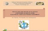 RECYCLING AND REUSE OF PLASTICS CONTAINED IN WASTE …athens2014.biowaste.gr/pdf/triantou_pr.pdf · Disposal, recycling and energy recovery of plastics in 2012 in Europe (Source: