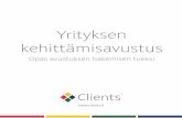 Yrityksen kehittämisavustus -opas | Clients' Finland Oy · Rauman seutukunta 2013 - 2016 3.10.2013 Viitasaari ja Pihtipudas 2014 - 2016 18.6.2014 Varuskuntien lakkauttamisesta johtu-vat