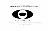 Toimintasuunnitelma 2019 - Ornamo · työn edellytyksiä alan rakennemuutoksen keskellä. Huomioidaan jäsenkoulutuksissa kaikki Ornamon ... - yksityisen ja julkisen sektorin hankinnat,