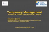 Executive Temporary Management Programme · 2016-08-29 · Temporary Management Il TM è affidamento della gestione di un’impresa o di una sua parte a manager altamente qualificati