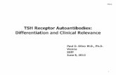 TSH Receptor Autoantibodies: Differentiation and Clinical ... · 1. Anti-TSHR autoantibodies have direct role in the pathogenesis of Graves’ disease 2. Anti-TSHR autoantibodies