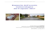 Rapporto dell’evento meteorologico del 6 agosto 2017€¦ · Arpae Emilia-Romagna, Servizio Idro-Meteo-Clima Rapporto dell’evento meteorologico del 6 agosto 2017 A cura di Unità