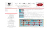 Le babillard - CanalBlogp6.storage.canalblog.com/64/63/1058001/118278995.pdf · 2019-01-08 · Le babillard Hors série Bulletin de la délégation suisse de France Patchwork Composition