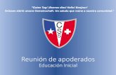 Educación Inicial - Colegio Suizo de Santiago€¦ · Forma de trabajo Observación y conversación individual y privada, siempre cuidando la calidad de las situaciones pedagógicas