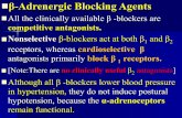-Adrenergic Blocking Agentscden.tu.edu.iq/images/New/2016/Lectures/Dr.Ghadeer/3-2017/8.pdf · A. Propranolol(Inderal) A nonselective β antagonist Propranolol : is the β-adrenergic