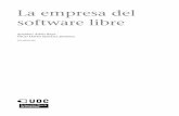 software libre La empresa del - openaccess.uoc.eduopenaccess.uoc.edu/webapps/o2/bitstream/10609/70886/2/Implanta… · Desde sus inicios, el software libre siempre ha estado presente