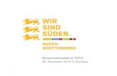 Kooperationsbörse 2016 · Bodensee-Oberschwaben Nördliches Baden-Württemberg Region Stuttgart Schwarzwald Deutschland Ausland ... Social Wall auf der TMBW-Website –Integration