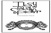 simplelivingcreativelearning.com · Itsy Bitsy Spider Name Example of Finished Product Itsy Bitsy Spider Characters Settings Sequence Above is the Flip Book Front Cover Cut out around