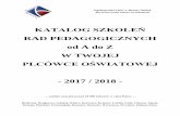KATALOG SZKOLEŃ · 2018-07-23 · 3 - szkolenia prowadzimy w całej Polsce - e-mail: szkolenie@aktywneszkolenie.pl tel. 730775705, SPIS TEMATÓW SZKOLEŃ I. Temat 2017 Roku Public