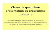 Classe de quatrième présentation du programme d’Histoirewebetab.ac-bordeaux.fr/college-noes/fileadmin/... · Ce diaporama présente les parties et thèmes du pogamme d’Histoie,