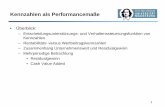 Kennzahlen als Performancemaße · 2018-11-02 · 1 Kennzahlen als Performancemaße • Überblick: – Entscheidungsunterstützungs- und Verhaltenssteuerungsfunktion von Kennzahlen
