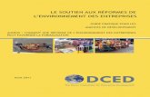 LE SOUTIEN AUX RÉFORMES DE L’ENVIRONNEMENT ......Le soutien aux réformes de l’environnement des entreprises: Guide pratique pour les agences de développement Annexe : omment