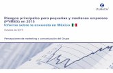 Riesgos principales para pequeñas y medianas empresas ... · Resumen de gestión Riesgos principales para pequeñas y medianas empresas en 2015 Las preocupaciones de las PYMES mexicanas