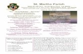St. Martha Parish · La Arquidiócesis de Los Ángeles ha dado las siguientes recomendaciones hasta que el tiem-po del coronavirus no sea una amenaza: que los fieles reciban la Sagrada