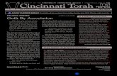 Cincinnati Torah יסניסמ הרות · 2017-12-13 · Cincinnati Community Kollel 2241 Losantiville Avenue, Cincinnati OH 45237 • 513-631-1118 • kollel@shul.net • cincykollel.org