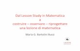 Dal Lesson Study in Matematica costruire –osservare ...memoesperienze.comune.modena.it/lessonstudy/pdf/002.pdf · • Prima lezione 26 maggio • Riunione del gruppo di ricerca