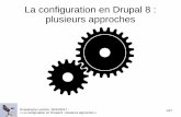 La configuration en Drupal 8 : plusieurs approches · Pourquoi cette présentation ? Drupal 8 sorti en novembre 2015 Les gens rencontrent toujours des problèmes de gestion de la