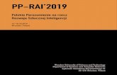 1 1 3pp-rai.pwr.edu.pl/program_PPRAI.pdf · Panel2 JakpoprawićwidzialnośćpolskichbadańAIwśrodowiskumiędzynarodowymoraz jakiesąszanserozwojupolskiegośrodowiskaAI, moderatorprof.