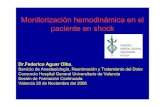 Monitorización hemodinámica en el paciente en shock...Monitorización hemodinámica en el paciente en shock Dr.Federico Aguar Olba. Servicio de Anestesiología, Reanimación y Tratamiento