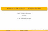 Intervalos de Confiança - Definições Iniciaisebezerra/wp-content/... · Intervalos de Conﬁança - Deﬁnições Iniciais Prof. Eduardo Bezerra CEFET/RJ 14 de Setembro de 2018
