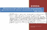 Manuscript 834 Fonds Goethals. geschreven door Joannes …users.telenet.be/PeterCrombecq/Genea Stek/Crombecq/P... · 2007-10-14 · KBR ms, Fonds Goethals, Bewerking van G 834 9 door