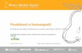 Povědomí o homeopatii · 3. nejčtenější na českém internetu Průměrná měsíční návštěvnost 350 tisíc uživatelů/měsíc Průzkumy názorů mezi českými pacienty