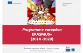 Programme européencrajepcentre.fr/wp-content/uploads/Erasmus... · Programme européen ERASMUS+ (2014 ‐2020) Erasmus+ Jeunesse & Sport / Agence française  Jeunesse & Sport