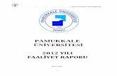 PAMUKKALE2012_YILI... · 2017-03-07 · Pamukkale Üniversitesi yeni kurulan bir üniversite olmakla birlikte, değişen iç ve dış koşullara kendisini hızla uyarlayan etkin bir