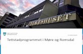-Ein tydeleg medspelar Tettstadprogrammet i Møre og Romsdal€¦ · • HP forKultur, samferdsel og kompetanse. • By og tettstad er med i 1 av 4 satsinger. • 77 mill.kr. 2016