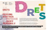 Agència Andorrana de Protecció de Dades Els Drets DRe DE LA … · 2018-10-26 · Els Drets DE LA PERSONA AFECTADA En Protecció De Dades PERSONALS D Ret s Agència Andorrana de