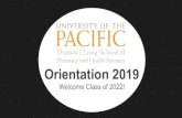 Orientation 2019 - APhA-ASP Pacific · 2019-08-23 · Presentation Goals APhA-ASP Mission Student Body Government Operations Ways to get involved Answer any questions. APhA-ASP Mission