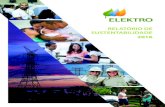 RELATÓRIO DE SUSTENTABILIDADE - Neoenergia · Relatório de Sustentabilidade 2016. DESDE 1998, A ELEKTRO REDES (1) PUBLICA anualmente Relatório de Sustentabilidade para comunicar